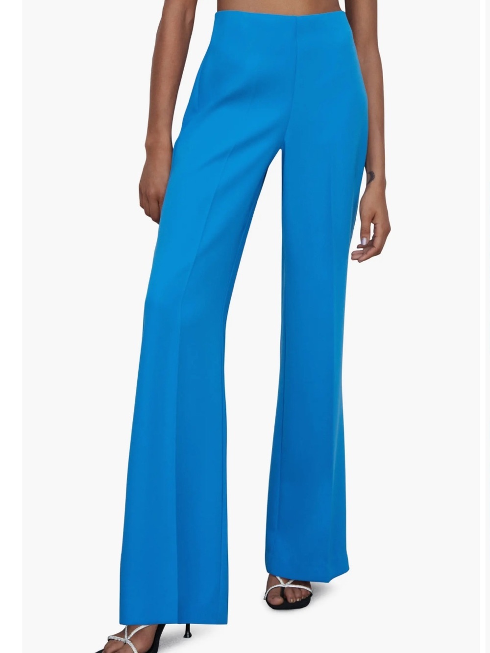 MANGO | High Waist Wide Leg Suit Pants | 2